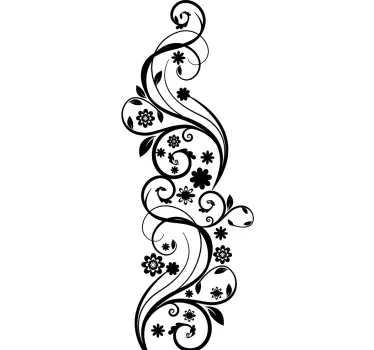Vinil floral abstrato hera - TenStickers