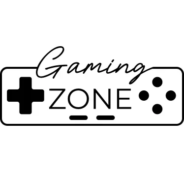 Autocolante de videojogos zona de jogo - TenStickers