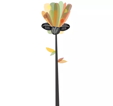 Vinil decorativo floral - TenStickers