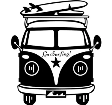 Vinil carrinha pão de forma go surfing - TenStickers