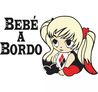 Autocolante boneca bebé a bordo - TenStickers