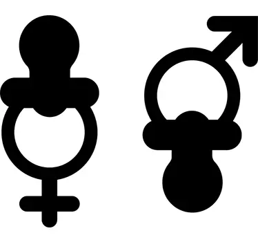 Autocolante chupeta menino e menina - TenStickers