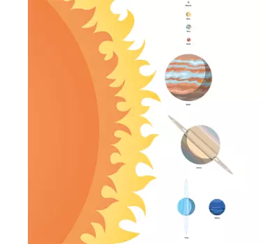 Vinil decorativo sistema solar - TenStickers