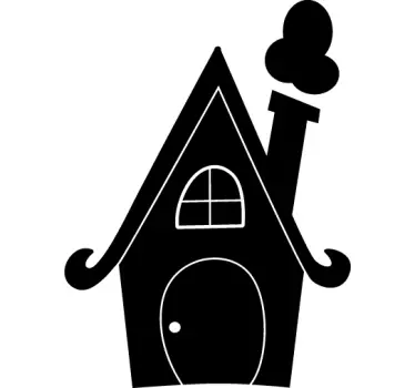 Adesivo ardósia com forma de casa - TenStickers