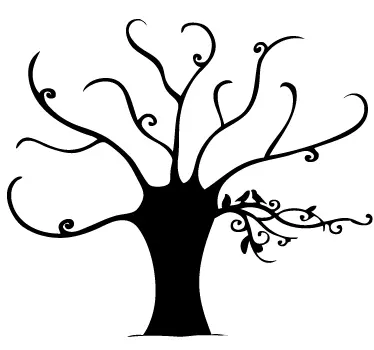 Adesivo árvore elegante - TenStickers