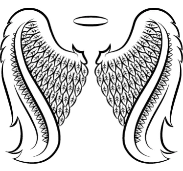 Adesivo asas de anjo - TenStickers