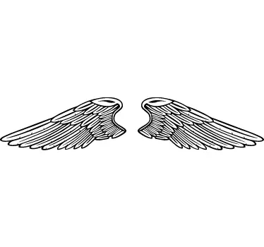 Adesivo asas simétricas de anjo - TenStickers