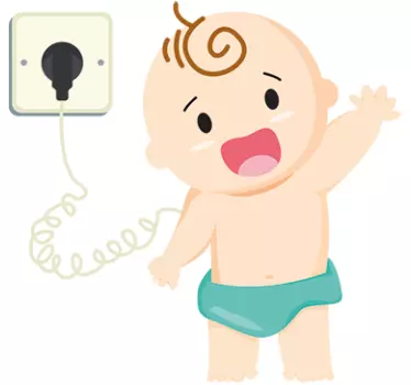 Adesivo bebé a carregar - TenStickers