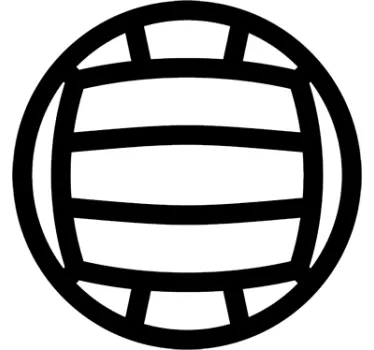 Adesivo de bola de voleibol - TenStickers