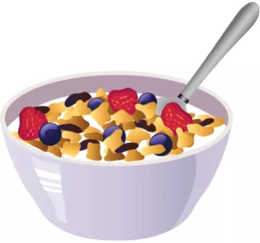 Adesivo de comida tigela de cereais - TenStickers