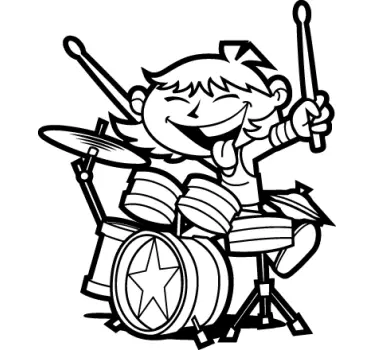 Adesivo de criança com bateria - TenStickers