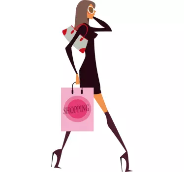 Adesivo de mulher glamourosa - TenStickers