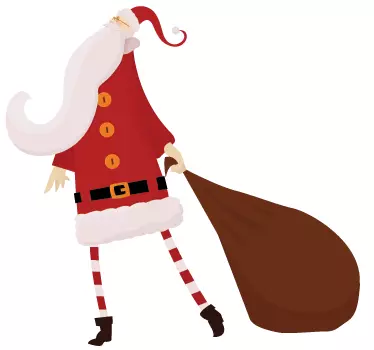 Adesivo de natal pai natal gigante - TenStickers