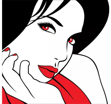 Adesivo de olhos vermelhos - TenStickers