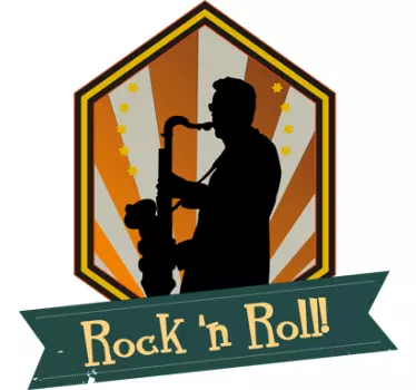 Adesivo de parede rock n roll - TenStickers