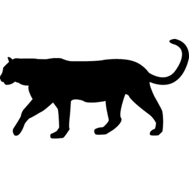 Adesivo de parede silhueta pantera - TenStickers