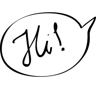 Adesivo de texto em banda desenhada - TenStickers