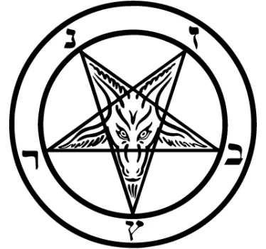 Autocolante original Pentagrama satânico - TenStickers