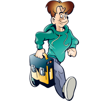 Autocolante de desenhos animados Saindo da Escola - TenStickers