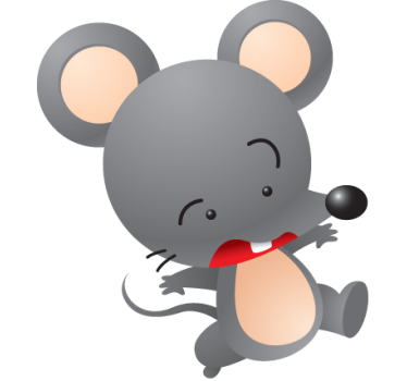 Adesivo decorativo infantil ratinho - TenStickers