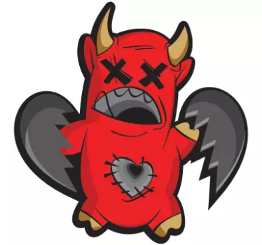 Adesivo diabo bebé - TenStickers