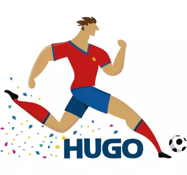 Adesivo futebolista campeão do mundo - TenStickers