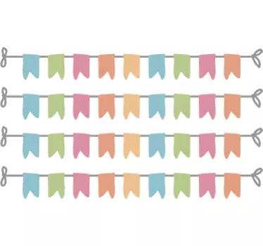 Adesivo infantil bandeiras - TenStickers