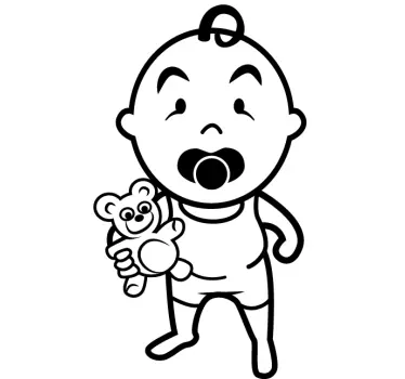 Adesivo infantil de pelúcia - TenStickers