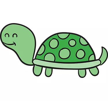 Adesivo infantil ilustração tartaruga - TenStickers