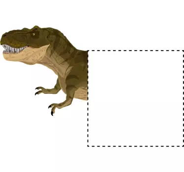 Adesivo interruptor dinossauro - TenStickers