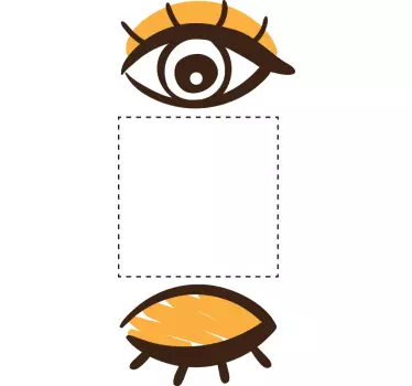 Adesivo para interruptor abre e feche olhos - TenStickers