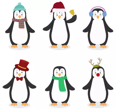 Adesivo pinguim disfarçado - TenStickers