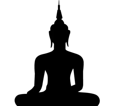 Adesivo silhueta de Buda - TenStickers