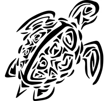 Adesivo tartaruga tribal - TenStickers