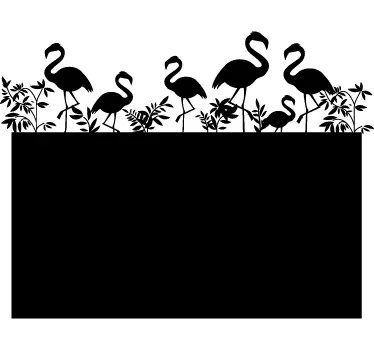 Adesivo vinilico para escrever flamingo - TenStickers
