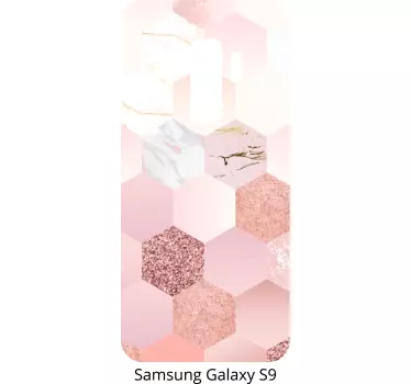 Autocolantes com padrões Textura geométrica rosa - TenStickers