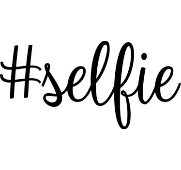 Adesivos para espelhos decorativos #selfie - TenStickers