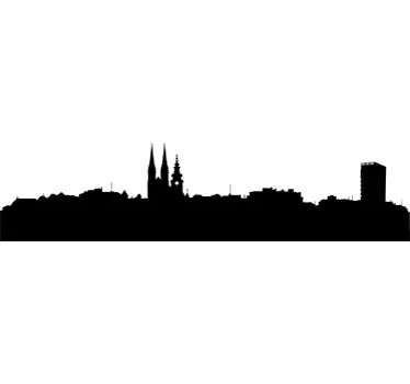 Autocolante animal contorno da cidade de zagreb - TenStickers