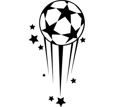 Autocolante bola de futebol estrelas - TenStickers