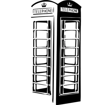 Autocolante cabine telefónica Londres - TenStickers