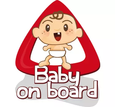 Autocolante carro baby on board - TenStickers