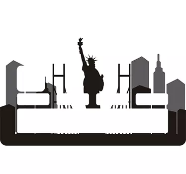 Autocolante cartão de crédito New York - TenStickers