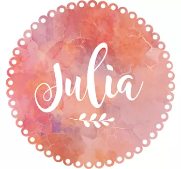 Autocolante com nome personalizado mármore - TenStickers