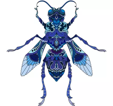 Autocolante animal ilustração colorida de inseto - TenStickers