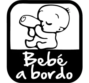 Autocolante cuidado bebé a bordo - TenStickers