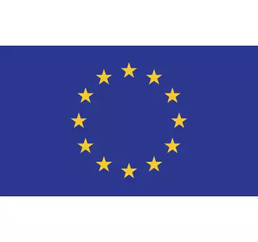 Autocolante da bandeira da União Europeia - TenStickers