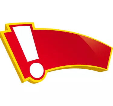 autocolante da janela do ponto de exclamação de vendas - TenStickers