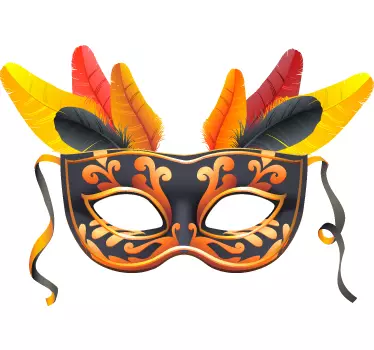 Autocolante de acontecimentos Máscara de carnaval - TenStickers