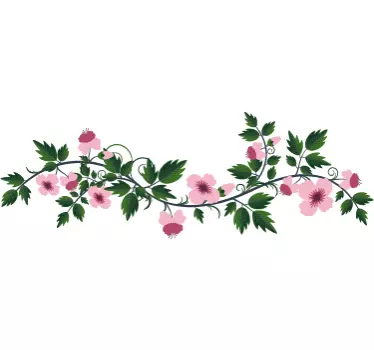 Autocolante de cabide floral - TenStickers