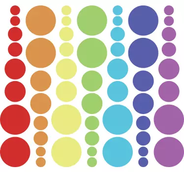 Autocolante de círculo arco-íris - TenStickers